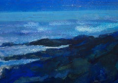 Seal Cove, Modern Watercolor on Paper by Bernard Krigstein