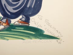 Gauchos En Un Asado, Modernes Aquarell und Graphit auf Papier von Ada Peacock