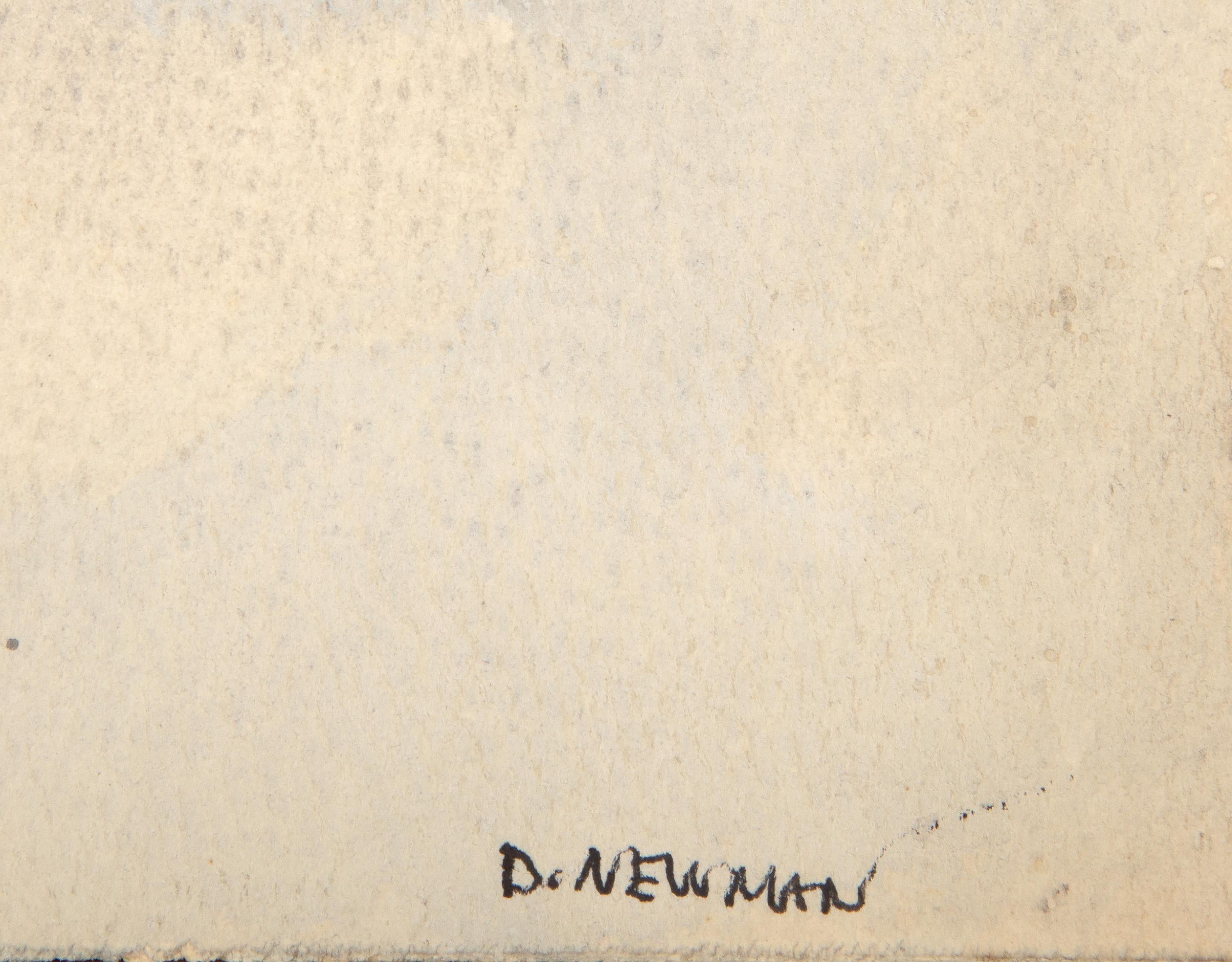 Bare Landscape, Impressionist Watercolor on Paper by Daniel Newman For Sale 2