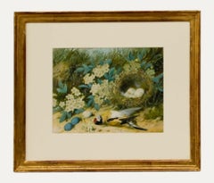 William Cruikshank (1848-1922) - Late 19th Century Watercolour, Goldfinch Nest