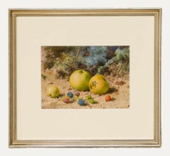 William Cruikshank (1848-1922) - 1864, aquarelle, pommes et baies
