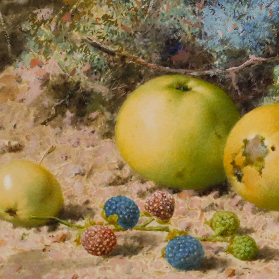 William Cruikshank (1848-1922) - 1864 Aquarell, Äpfel und Beeren im Angebot 3