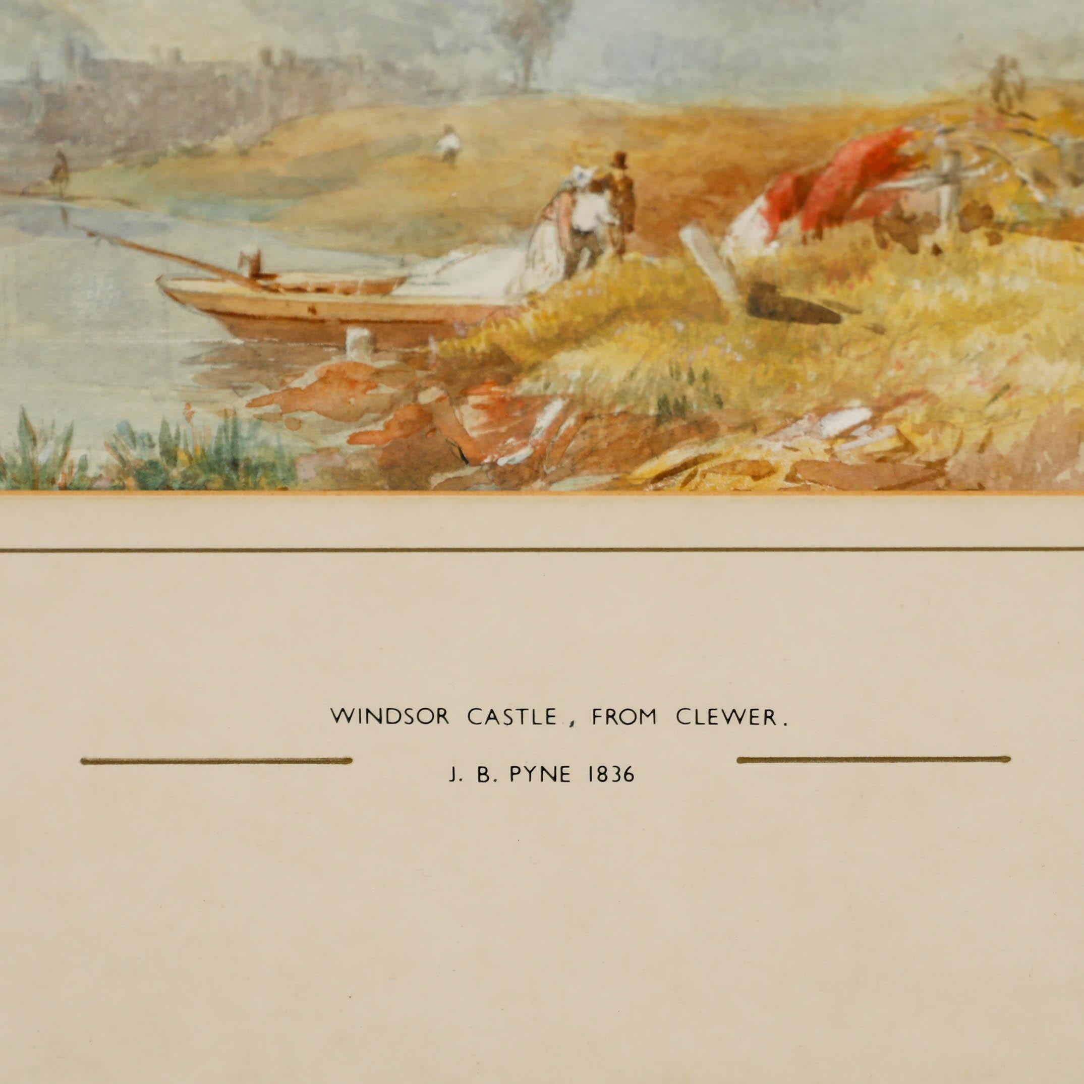 Attrib. James Baker Pyne (1800-1870) - 1936 Watercolour, Windsor Castle For Sale 3