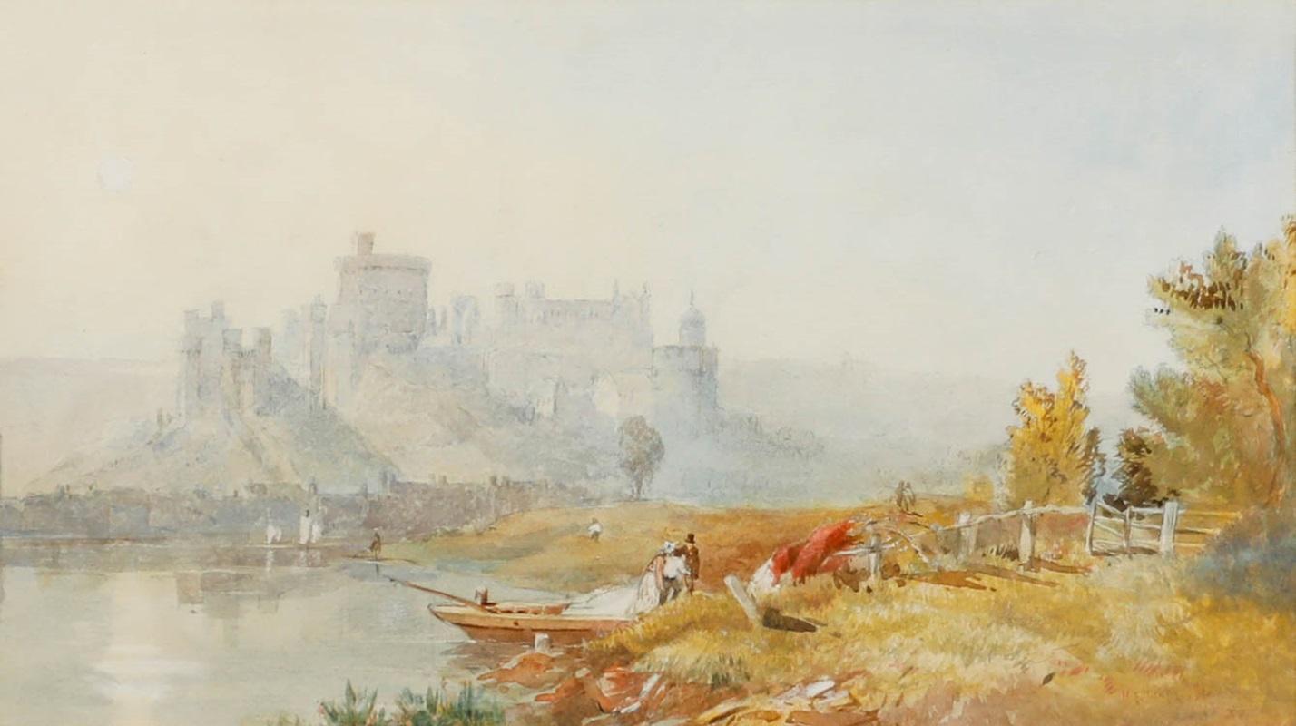 Attrib. James Baker Pyne (1800-1870) - 1936 Watercolour, Windsor Castle For Sale 1