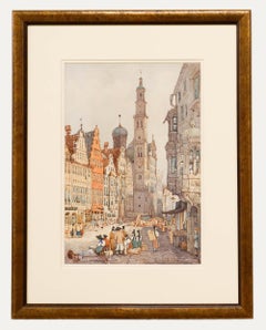 Circle of Samuel Prout (1783-1852)  - Early 19th Century Watercolour, Augsburg