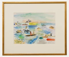 Keith Stuart Baynes (1887-1977)  Aquarell, The Tagus from Cacilhas, 1966, Aquarell, Das Tagus