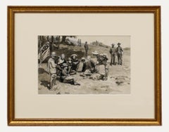 Henry Marriott Paget RBA (1857-1936) - Watercolour, An American Encampment