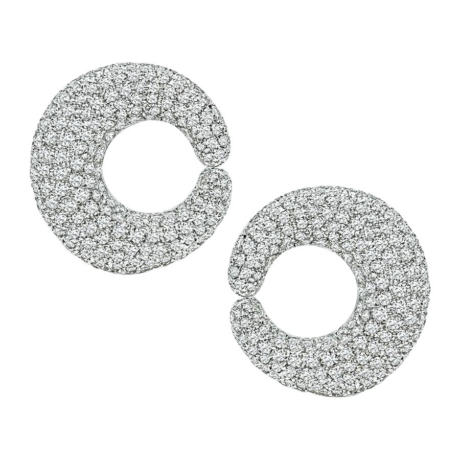 Pendientes de diamantes de 5,68 ct en venta