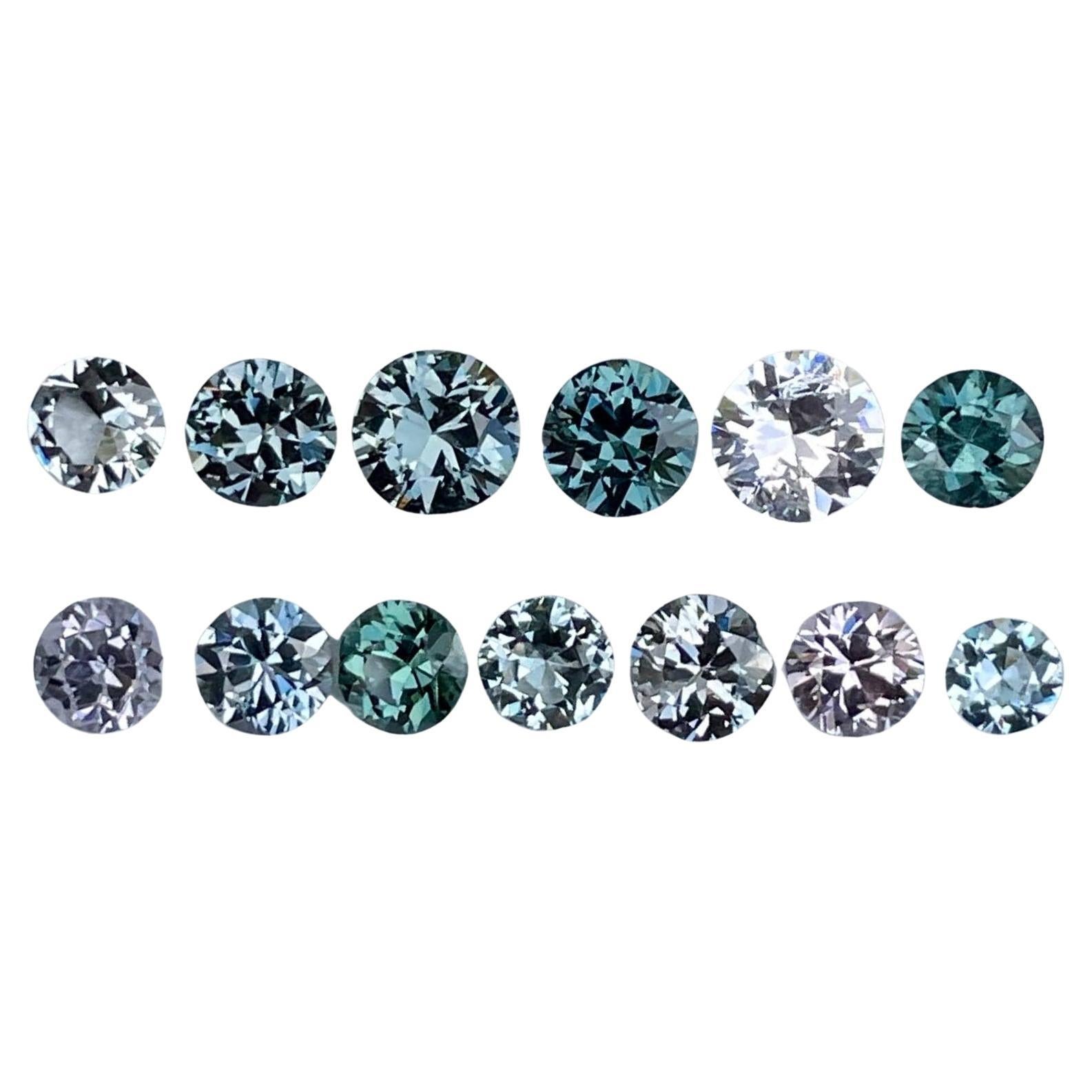 5.69 carats 13 Piece Spinel Gems Lot Round Cut from Burma