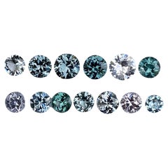 Lot de 13 pièces de spinelles taille ronde de Birmanie de 5,69 carats