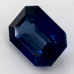 5.69 Ct Blue Sapphire Octagon Loose Gemstone