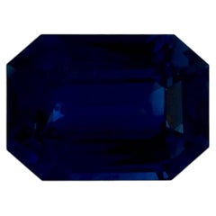 5.69 Ct Blue Sapphire Octagon Loose Gemstone