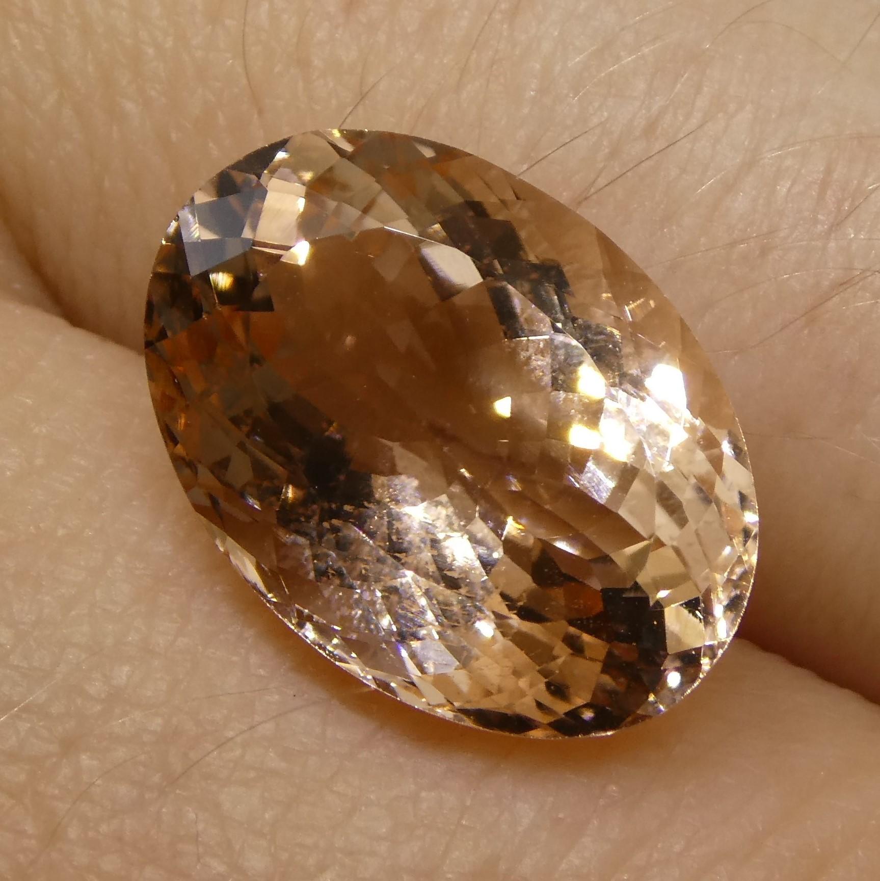 5.69ct Oval Morganite For Sale 1
