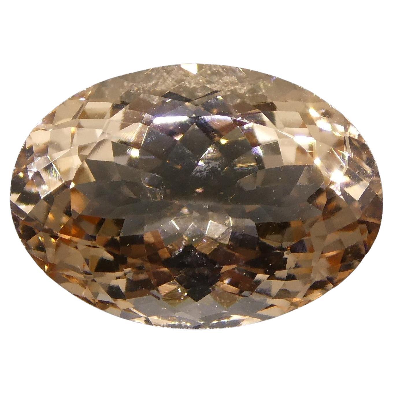 5.69ct Oval Morganite For Sale