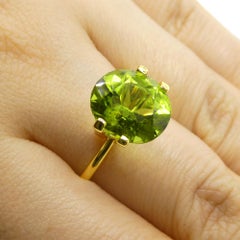 5.69ct Oval Yellowish Green Peridot