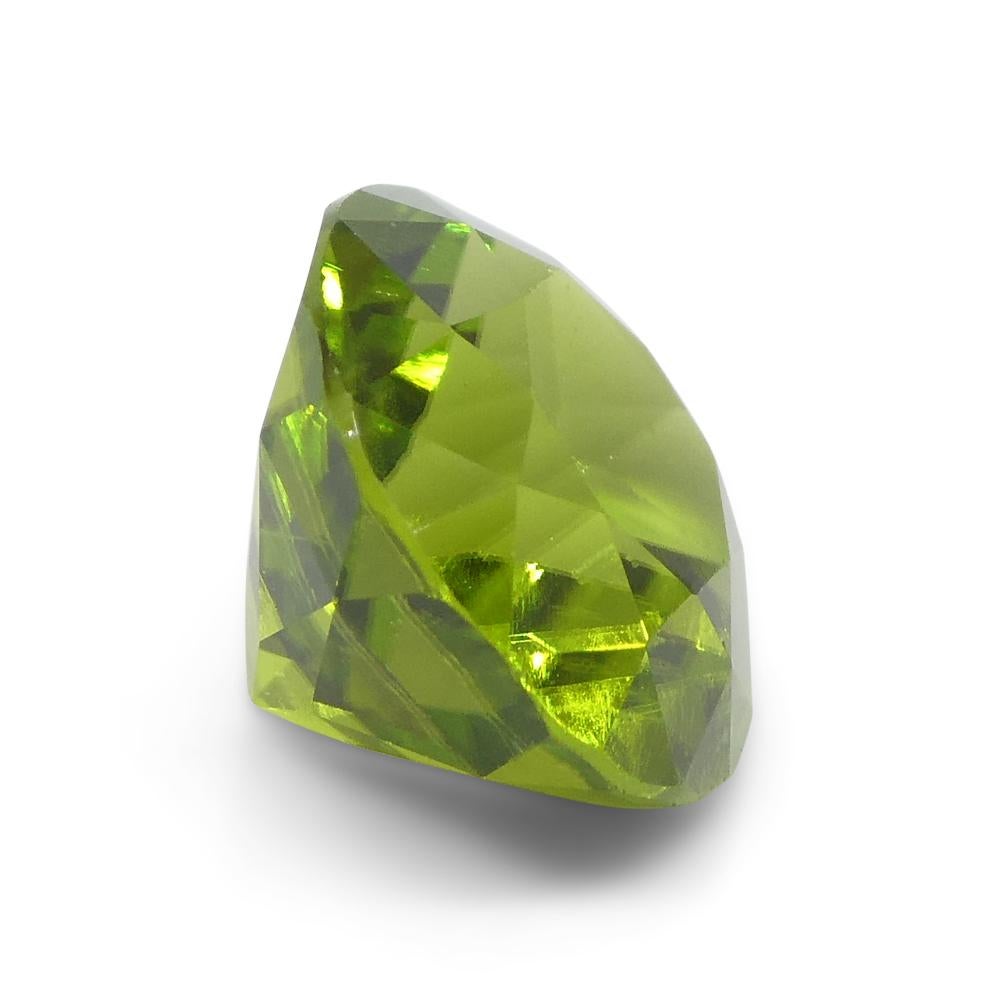 5.69ct Oval Yellowish Green Peridot from Sapat Gali, Pakistan In New Condition For Sale In Toronto, Ontario