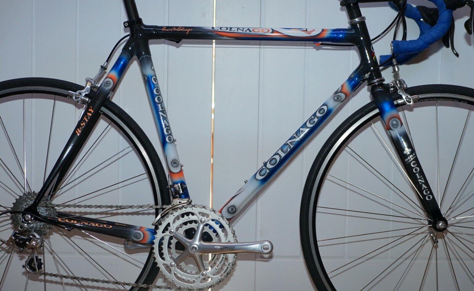 We are delighted to offer for sale this super rare highly collectable Colnago C40 Dream B-Stay full carbon road bike with the rarely seen Campagnolo Record carbon triple groupset

HISTORY

I am selling my entire bike collection which comprises