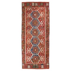 5.6x13.5 Ft Antiker Anatolischer Konya Kilim, ca. 1880, Flachgewebeteppich