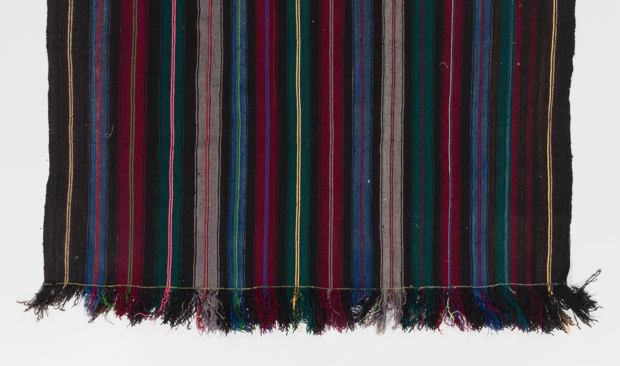 Turco 5.6x6.5 ft Kilim vintage tessuto a mano 