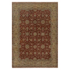 5'6"x7'9" Red Hereke with All Over Design 300 KPSI Wool & Silk Hand Knotted Rug