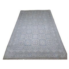 5.6x8 Ft 100% Seide Hand-geknotet Bereich Teppich für zeitgenössische Wohnzimmer Dekor