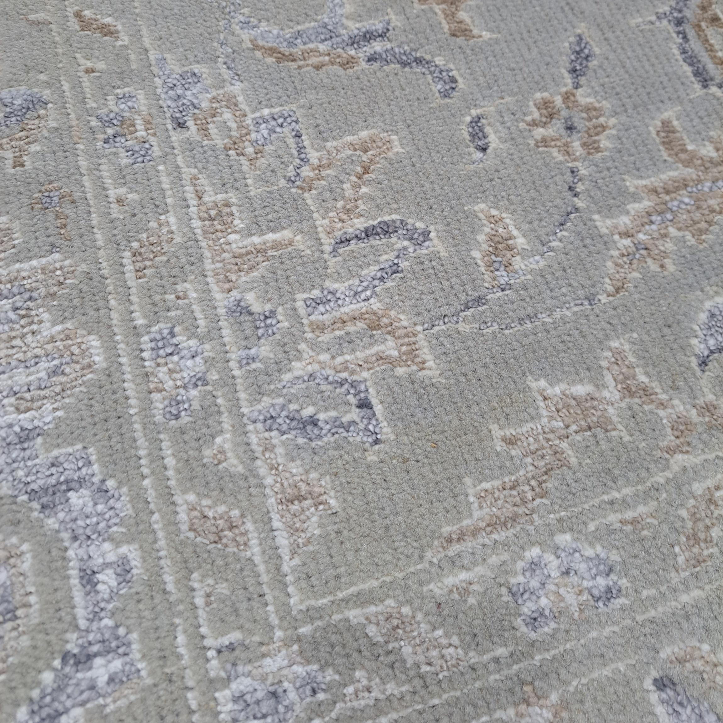 5.6x8 Ft 100% Seide Hand-geknotet Bereich Teppich für zeitgenössische Wohnzimmer im Angebot 3