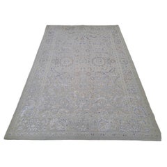 5.6x8 Ft 100% Silk Hand-knotted Area Rug for Contemporary Living Room