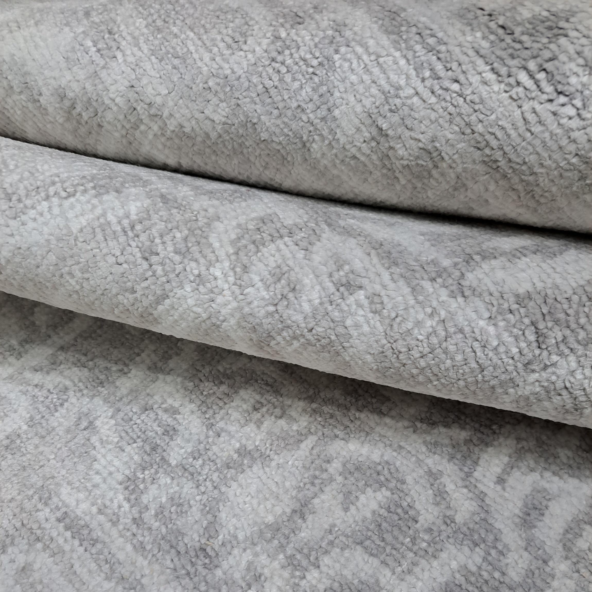 5.6x8 Ft 100% Seide Handgeknüpfter Teppich. Luxus-Teppich. Indische handwerkliche Qualität im Angebot 4