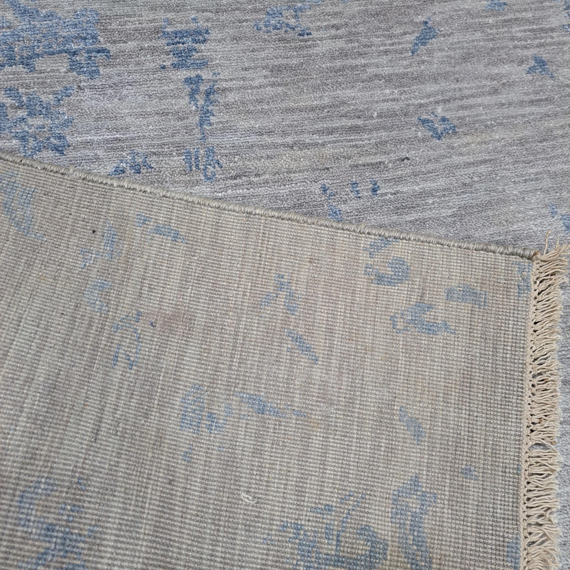 5.6x8 Ft Luxus handgeknüpfter Seidenteppich. 100% reine Seide Modern Design Teppich im Angebot 3