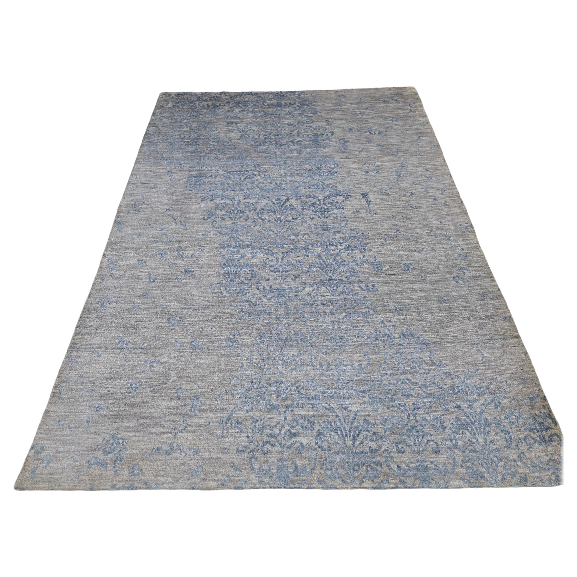 5.6x8 Ft Luxus handgeknüpfter Seidenteppich. 100% reine Seide Modern Design Teppich