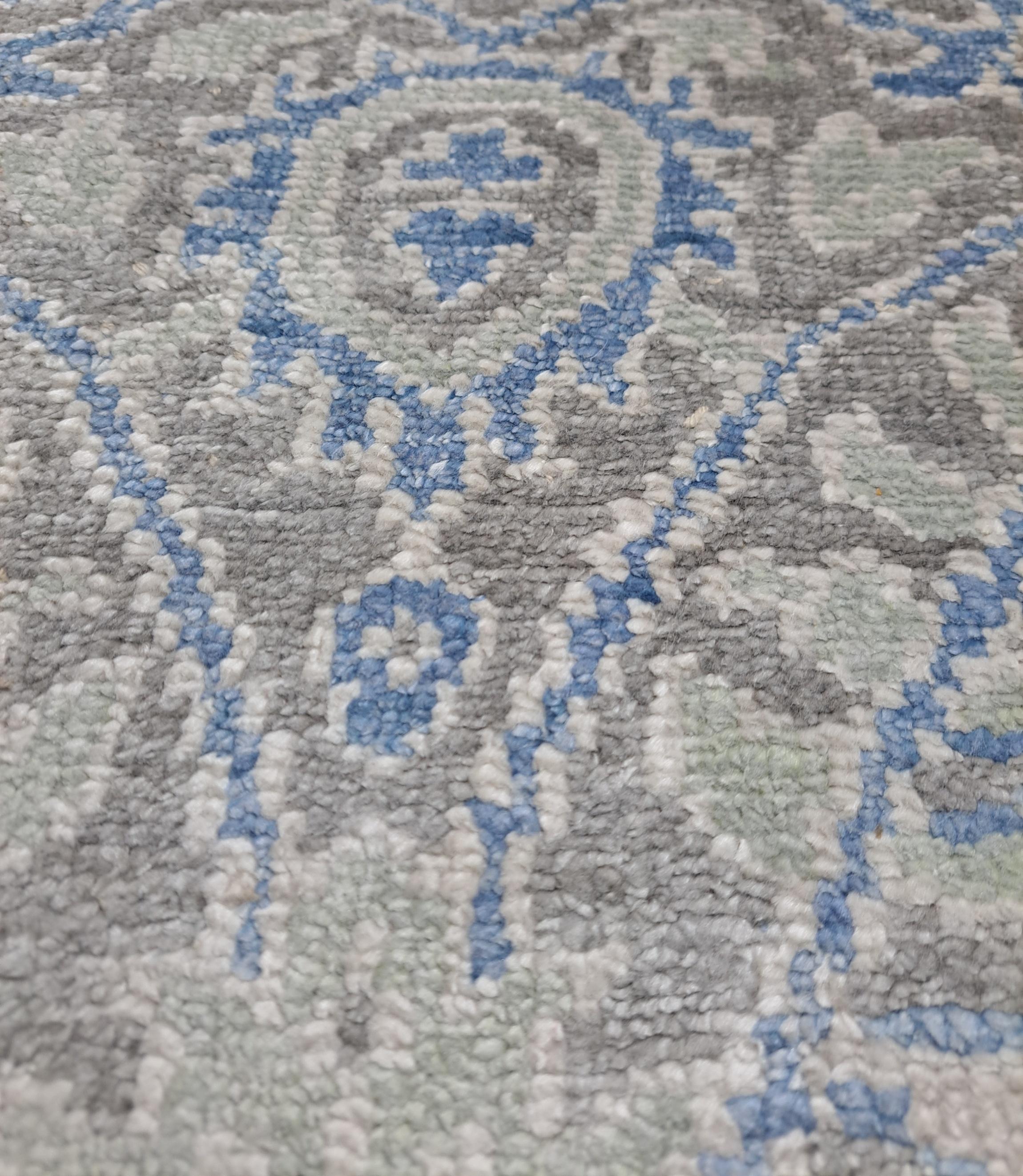 5.6x8 Ft New Handgeknüpfter Seidenteppich. Wohnzimmer Teppichboden. Benutzerdefinierte Größe verfügbar im Angebot 3