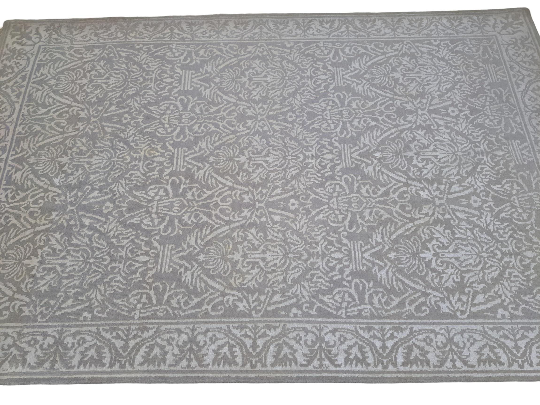 5.6x8 Ft New Handgeknüpfter Seidenteppich. Wohnzimmer Teppichboden. Benutzerdefinierte Größe verfügbar (Moderne) im Angebot