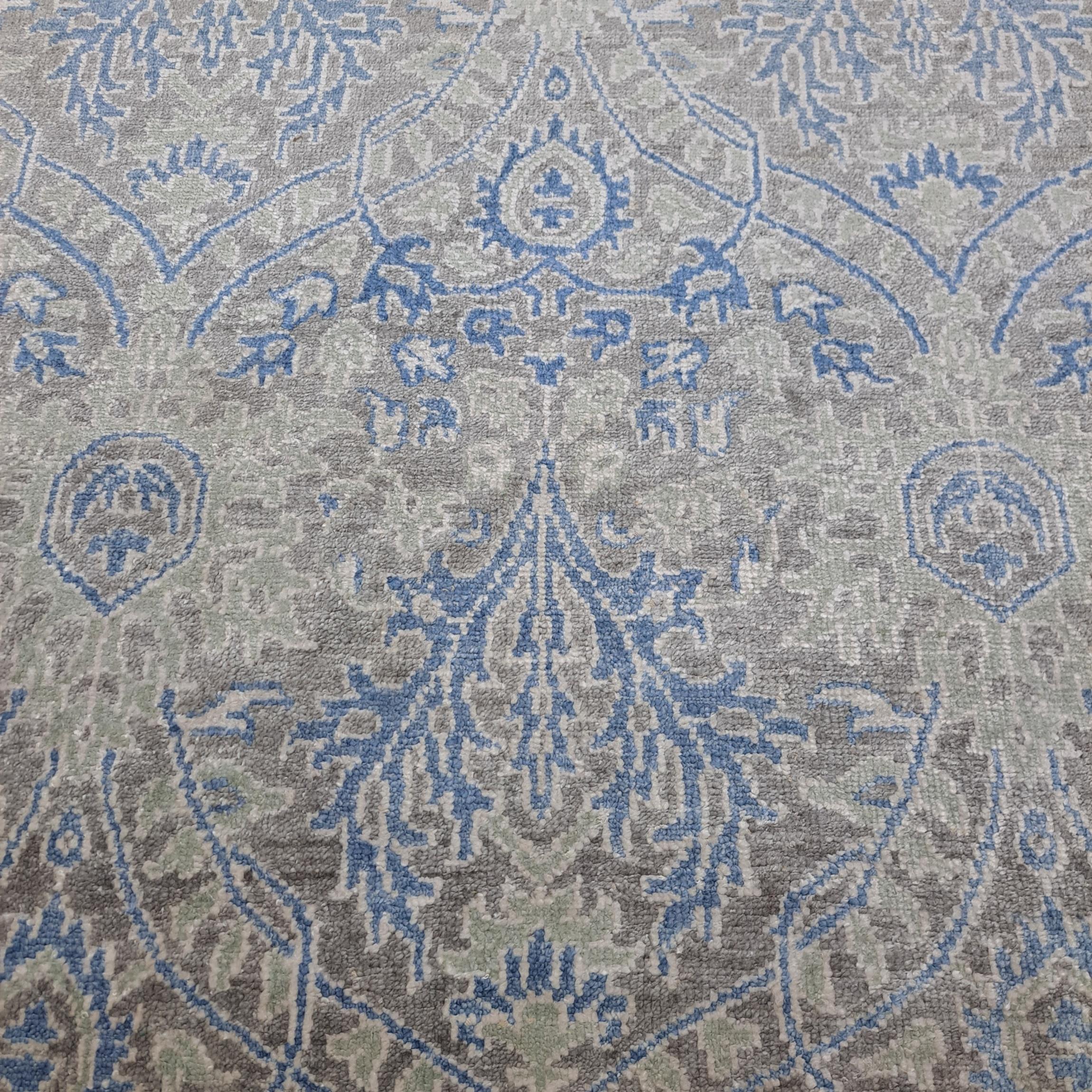 5.6x8 Ft New Handgeknüpfter Seidenteppich. Wohnzimmer Teppichboden. Benutzerdefinierte Größe verfügbar im Angebot 1