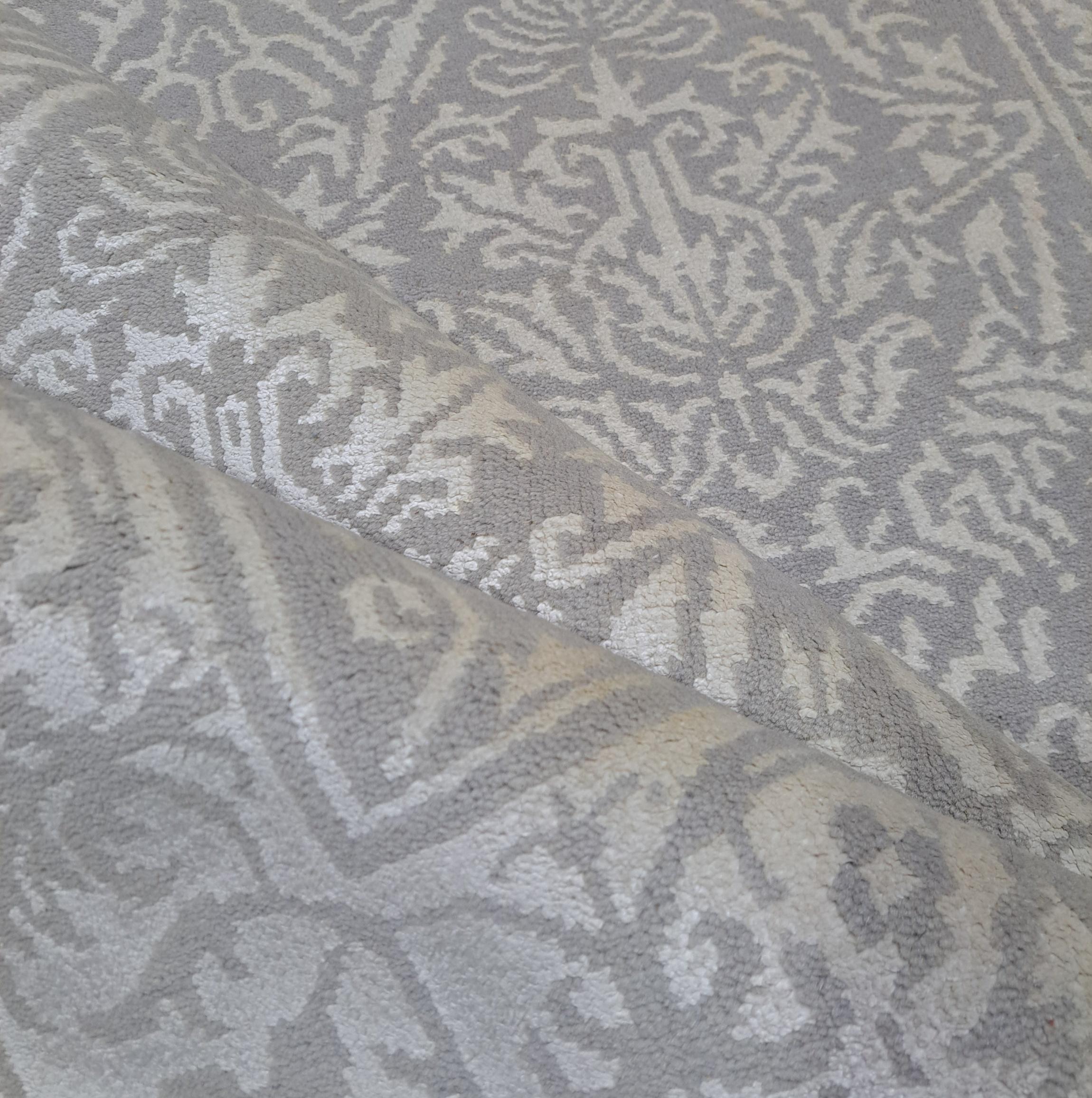 5.6x8 Ft New Handgeknüpfter Seidenteppich. Wohnzimmer Teppichboden. Benutzerdefinierte Größe verfügbar im Angebot 1