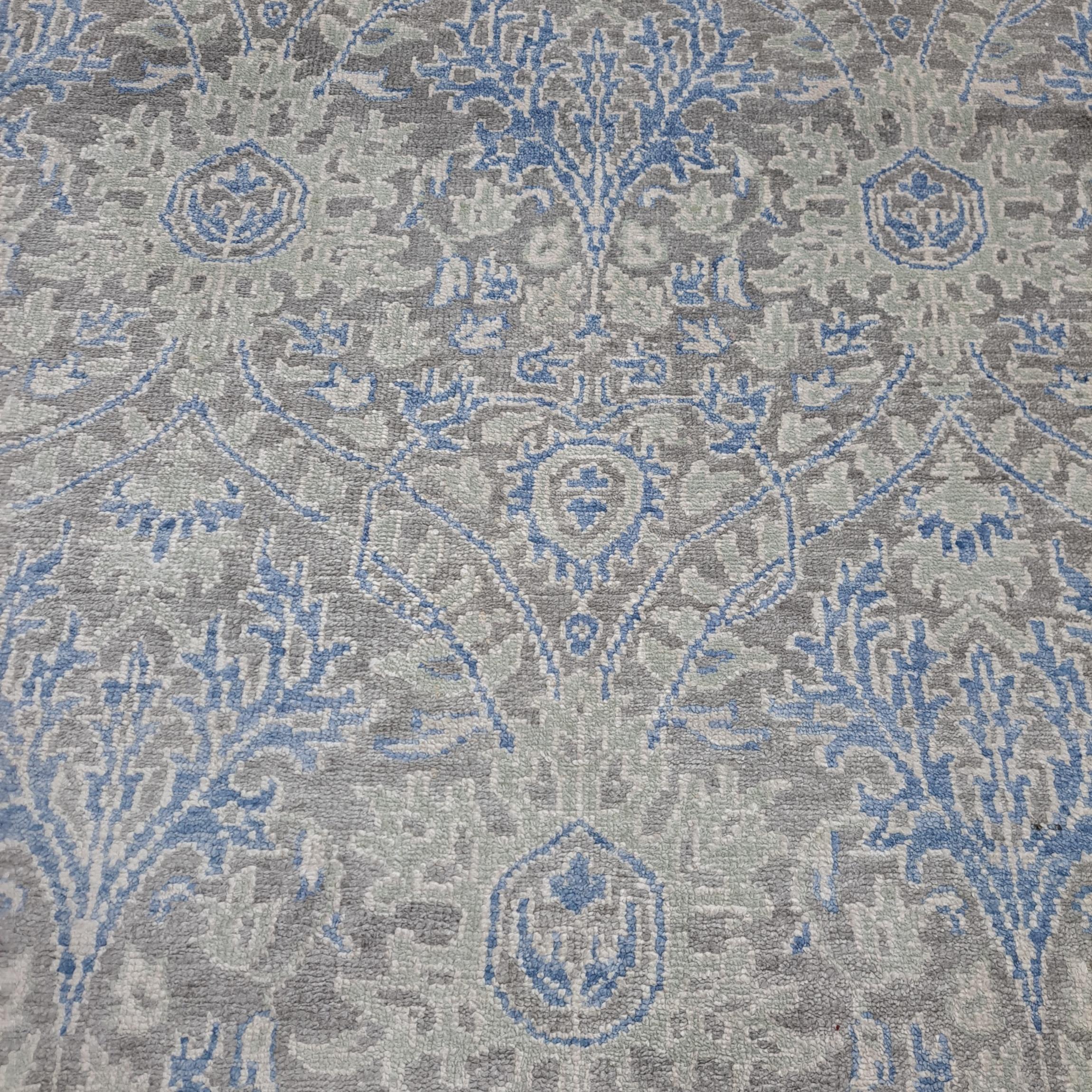 5.6x8 Ft New Handgeknüpfter Seidenteppich. Wohnzimmer Teppichboden. Benutzerdefinierte Größe verfügbar im Angebot 2