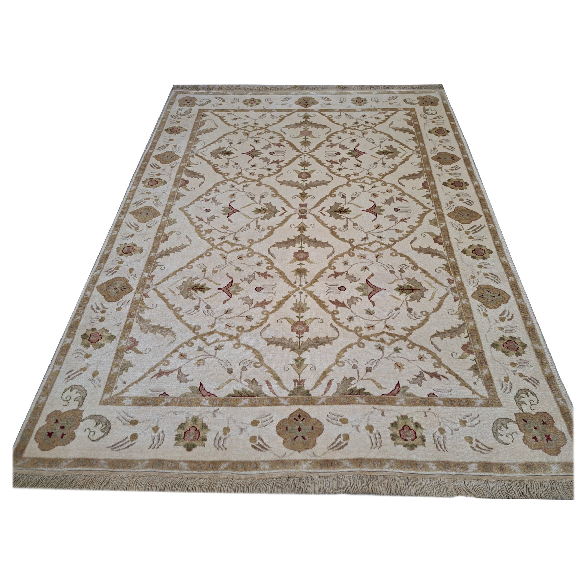 5.6x8 Ft New Handknüpfteppich. Alle Wolle. Wohnzimmer Teppichboden. Benutzerdefinierte Größe verfügbar im Angebot