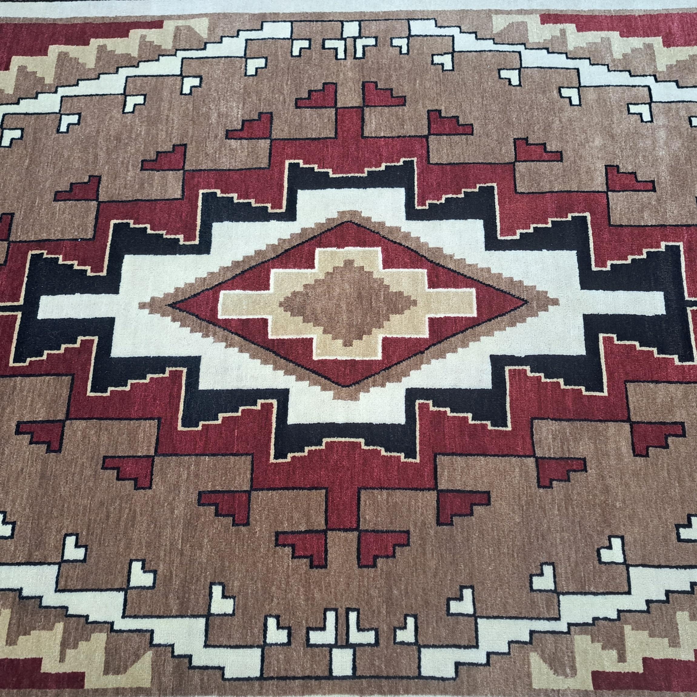 5.6x8 Ft New Handmade Rug. Alle Wolle. Moderner Wohnzimmerteppich. Maßgefertigte Optionen A (Indisch) im Angebot