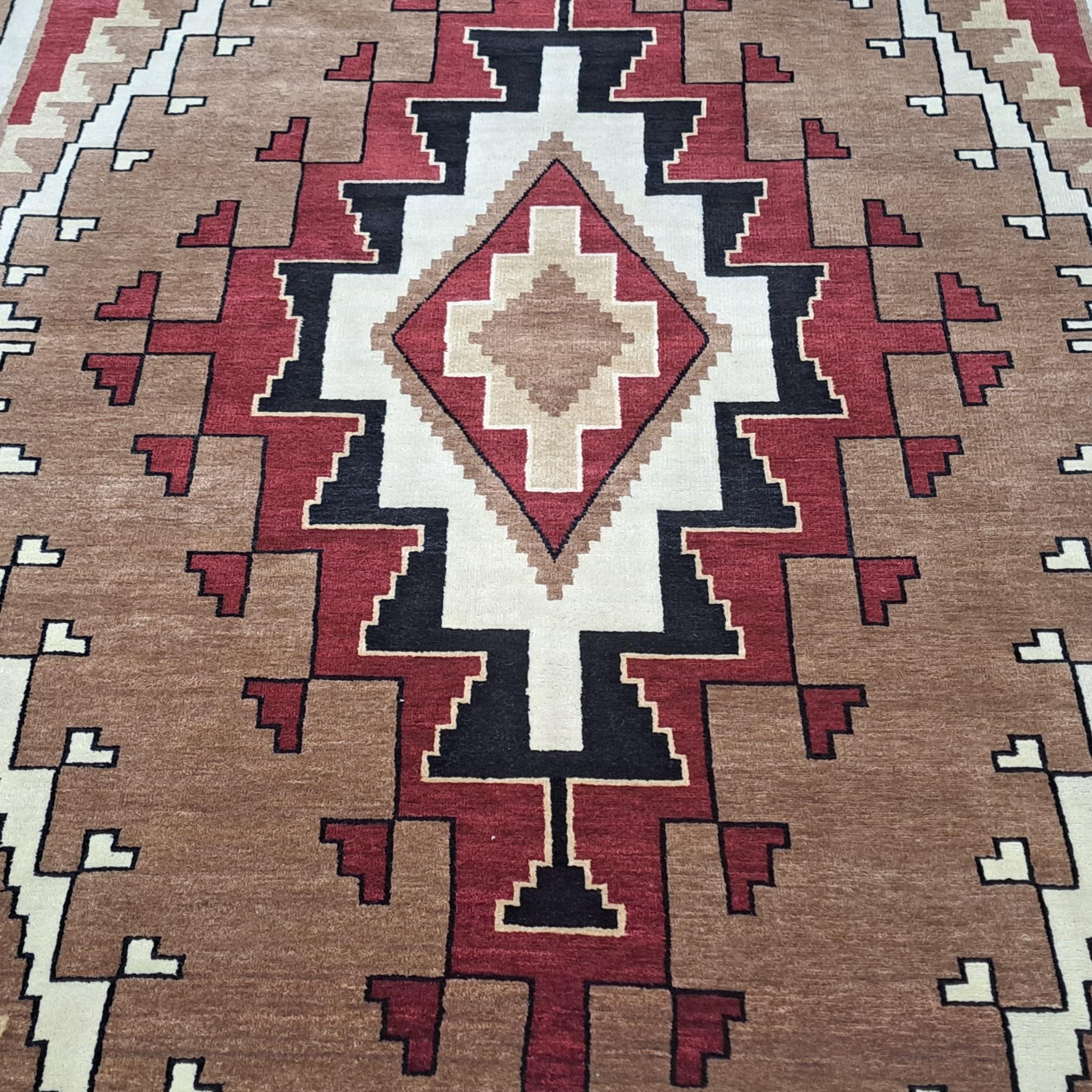 5.6x8 Ft New Handmade Rug. Alle Wolle. Moderner Wohnzimmerteppich. Maßgefertigte Optionen A im Zustand „Neu“ im Angebot in Spring Valley, NY