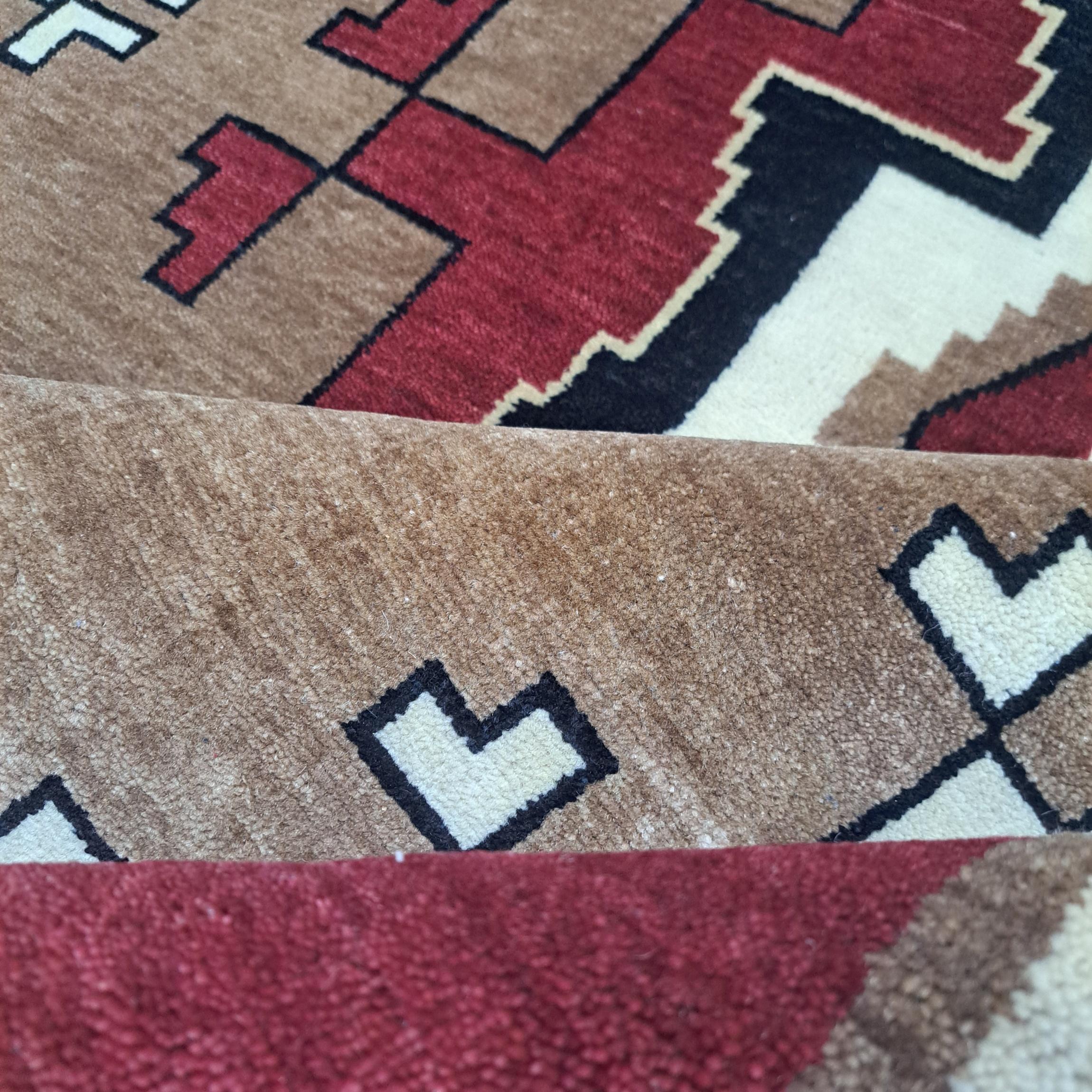 5.6x8 Ft New Handmade Rug. Alle Wolle. Moderner Wohnzimmerteppich. Maßgefertigte Optionen A im Angebot 1