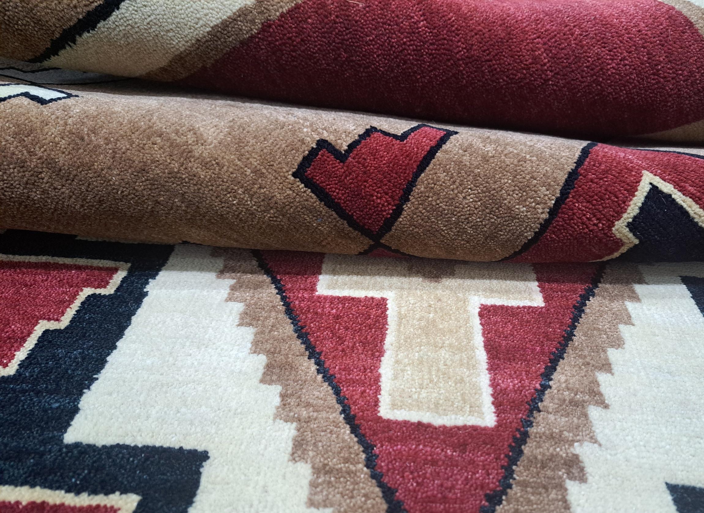 5.6x8 Ft New Handmade Rug. Alle Wolle. Moderner Wohnzimmerteppich. Maßgefertigte Optionen A im Angebot 2