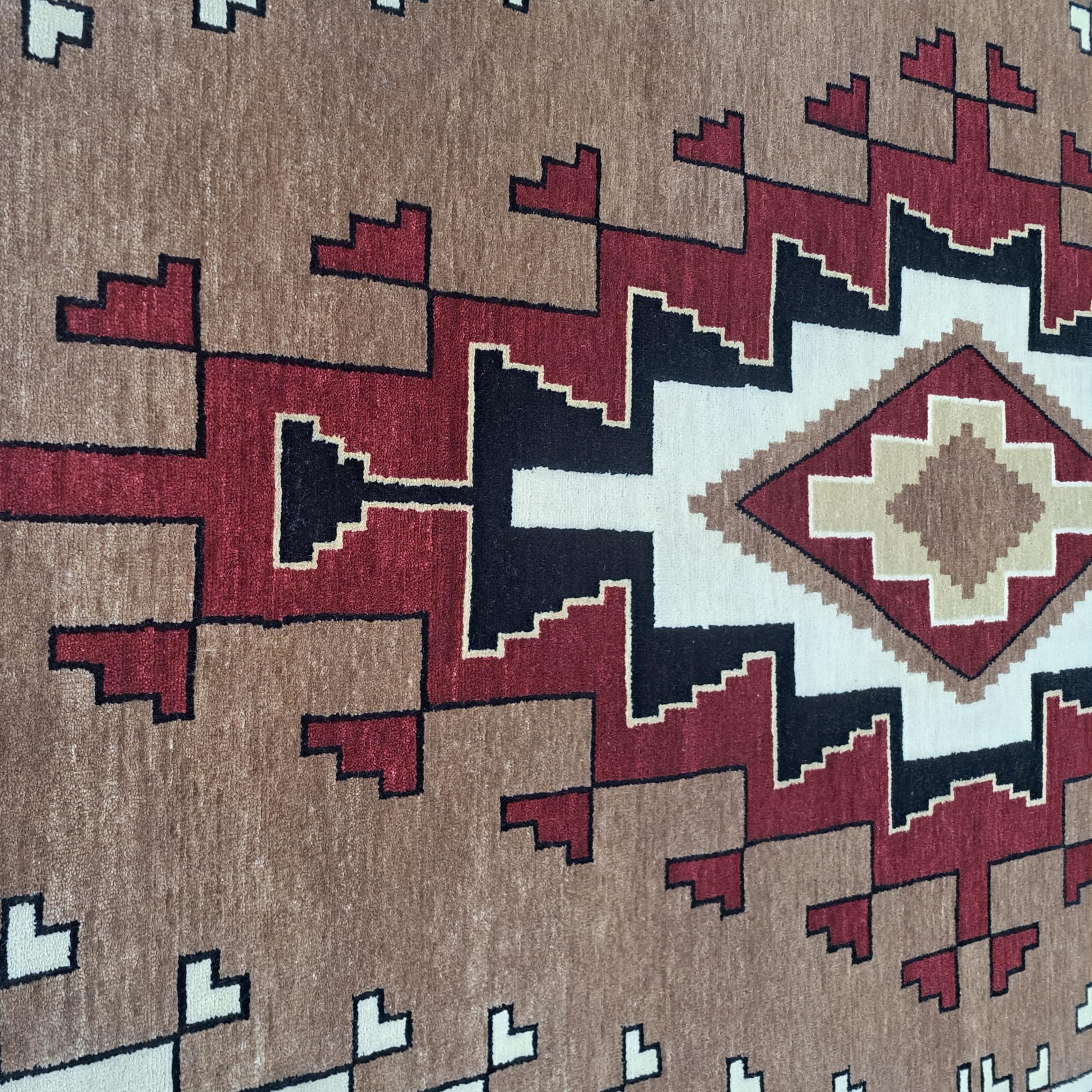5.6x8 Ft New Handmade Rug. Alle Wolle. Moderner Wohnzimmerteppich. Maßgefertigte Optionen A im Angebot 3