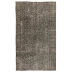 5.6x9 Ft Contemporary Handmade Turkish Wool Area Rug in Gray Color