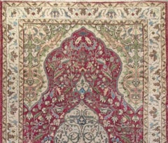 Orientalischer Teppich in Rot und Grün, handgeknüpfter Wollteppich, 5.6x9.2 m