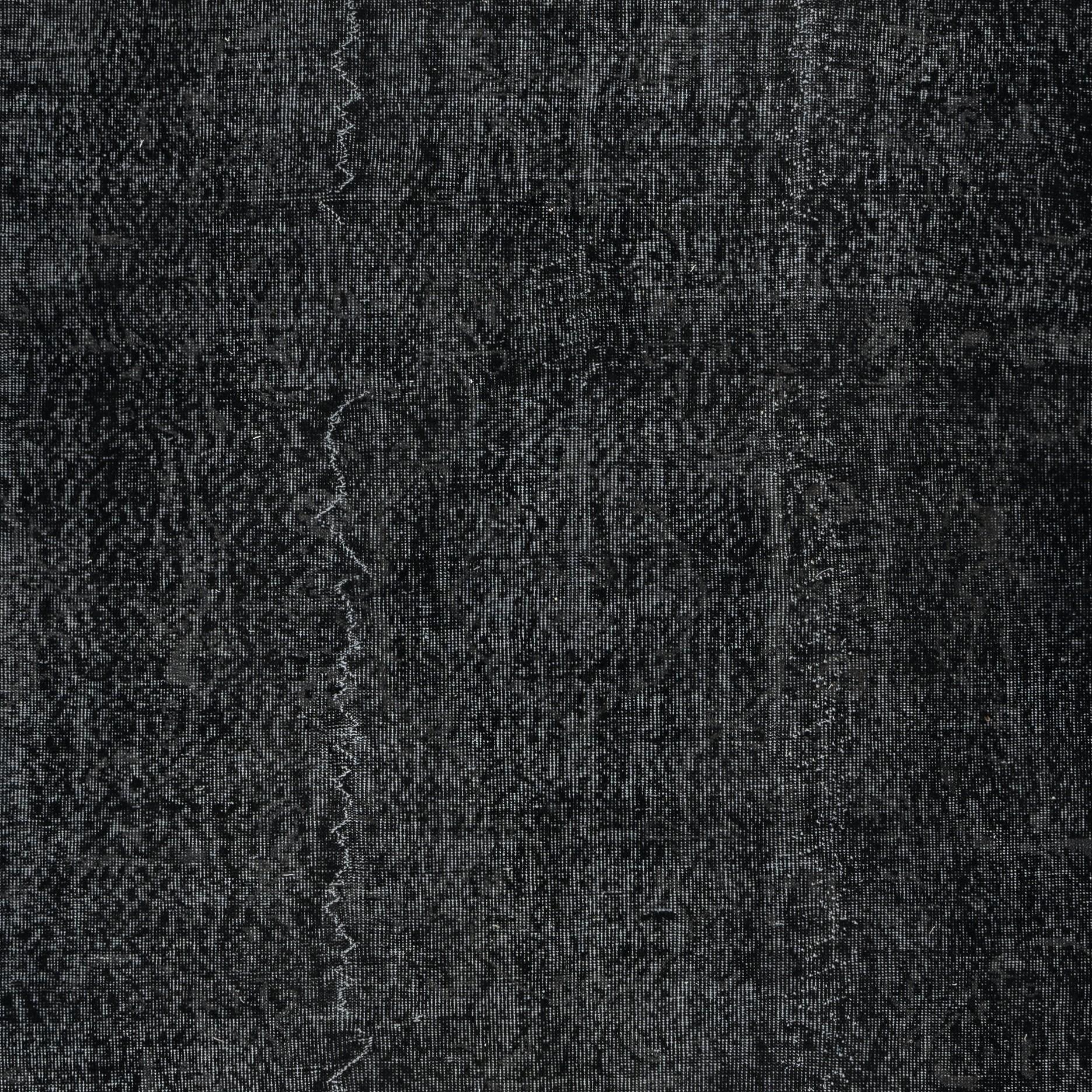 5.6x9.3 Ft Vintage Handmade Rug. Schwarzer türkischer Teppich für modernes Heim und Büro (Türkisch) im Angebot