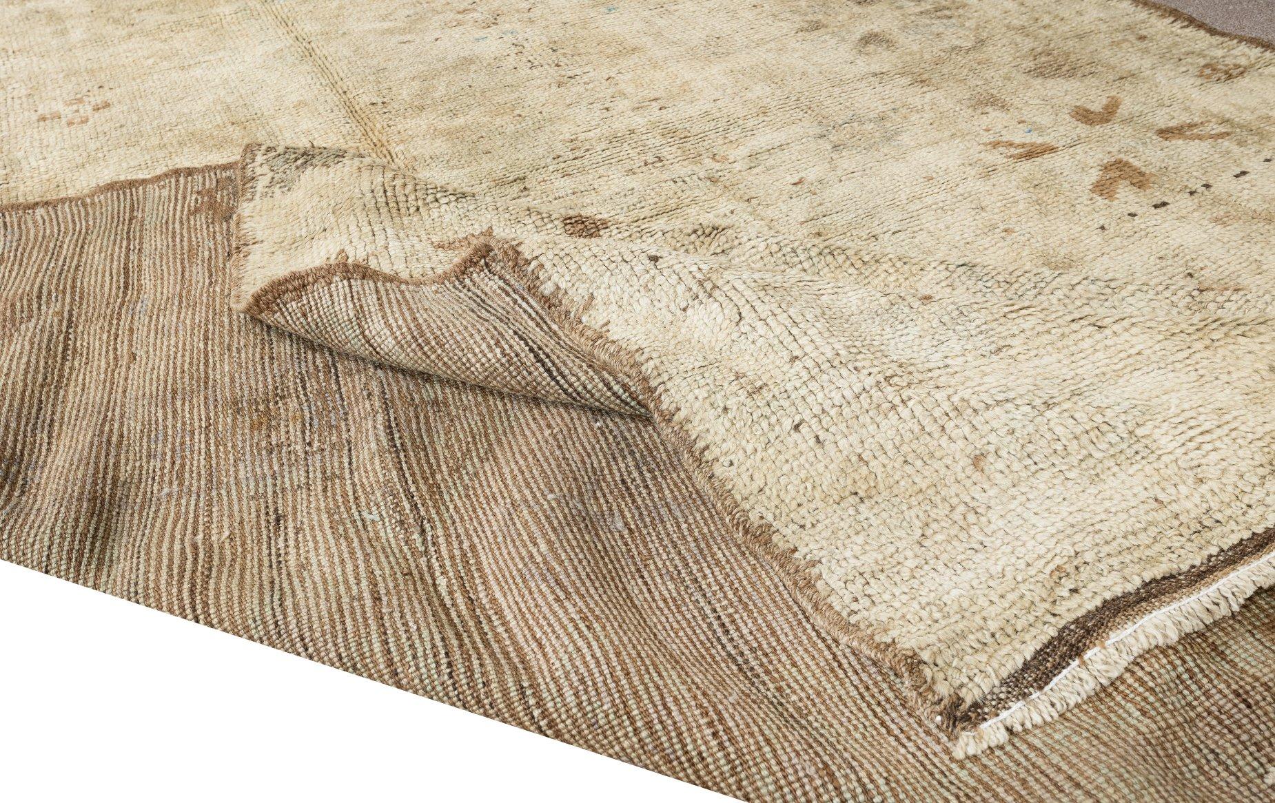 Alfombra Oushak Turca Antigua Lavada, Alfombra Vintage Anudada a Mano, 2,5 x 3,5 m Turco en venta