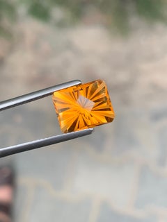 5.70 Carat Natural Loose Citrine Fancy Cut Gemstone