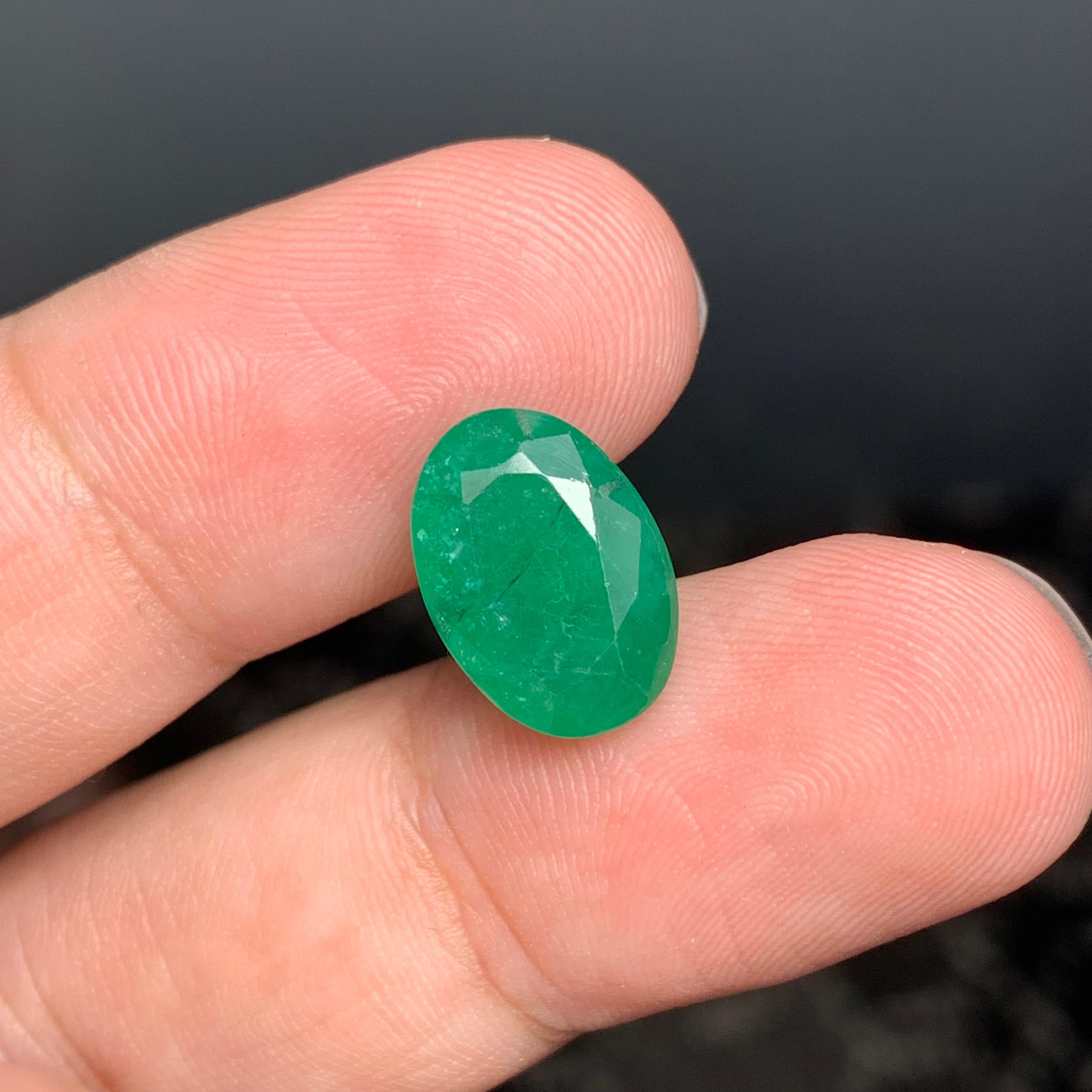 Loose Emerald 
Weight: 5.70 Carat 
Dimension: 13.1 x 9.2 x 6.2 Mm
Origin: Swat, Pakistan 
Treatment: Non
Certificate: On Demand 
Shape: Oval 


Emerald, with its lush green hue, has captivated hearts and minds for centuries. Renowned for its