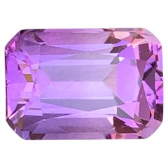 5.70 Carat Natural Loose Purple Amethyst Stone Cushion Cut Brazilian Gemstone