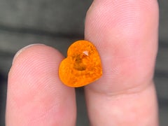 5.70 Carat Natural Loose Spessartite Garnet Heart Shape