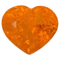 5.70 Carat Natural Loose Spessartite Garnet Heart Shape